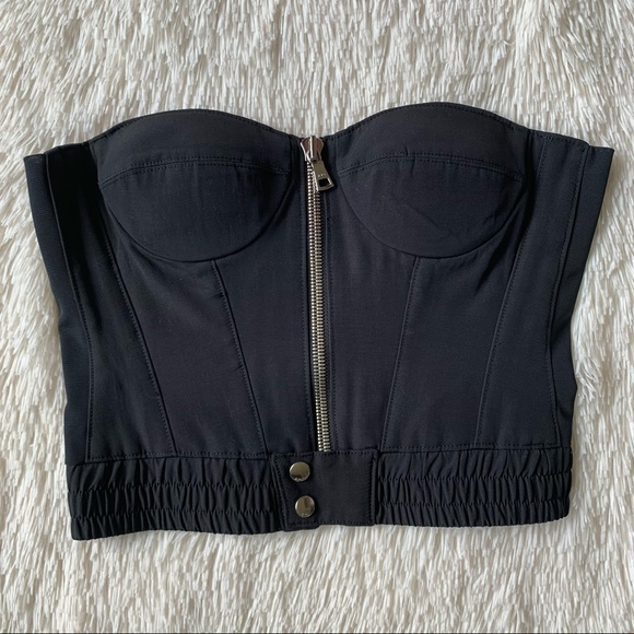RtA•Vicki Black Zip Down Bustier/Corset Top•NWT - Picture 8 of 13